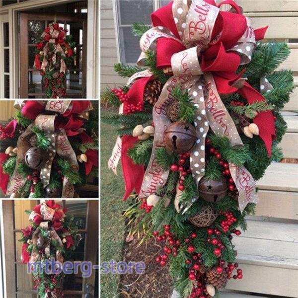 クリスマスリース 60cm 90cm クリスマス スワッグ 大きい オーナメント ナチュラル リース...