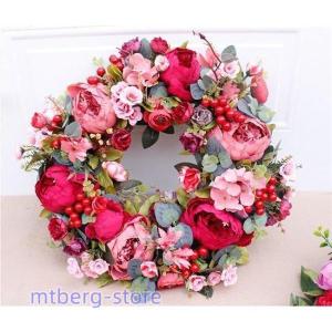クリスマスリース 40cm ドアリース クリス...の詳細画像4