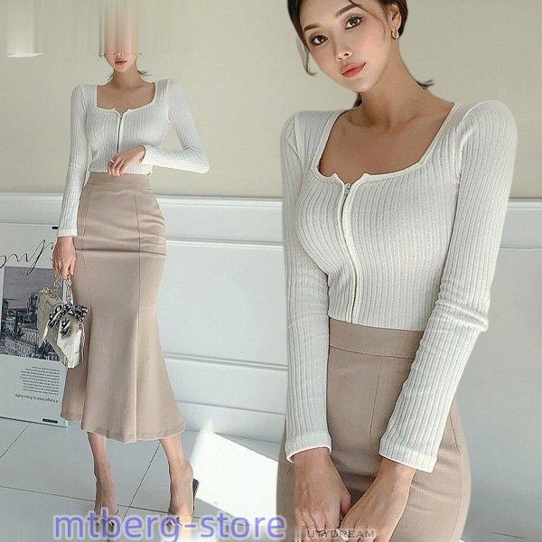 冬新品セットアップレディース 上下セットアップ セットアップ韓国 スカート 上下セットアップ OL通...