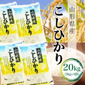 選べる精米方法 ＜白米はたは無洗米＞ 令和5年産 こしひかり 【精米】 20kg （5kg×4袋） 山形県最上地域産 《送料無料》｜chiiki-bussan