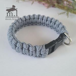 犬用首輪 【 パラコード首輪 / 9．タン 】 犬 首輪 散歩用 犬の首輪 超