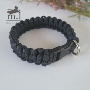犬用首輪 【 パラコード首輪 / 20．ノクターン 】 犬 首輪 散歩用 犬