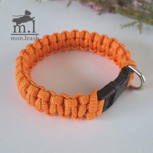 犬用首輪 【 パラコード首輪 / 9．タン 】 犬 首輪 散歩用 犬の首輪 超