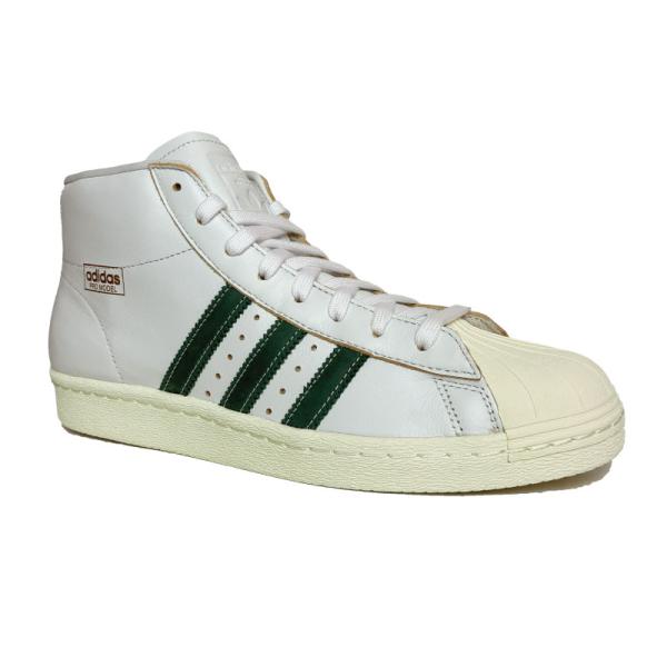 adidas アディダス PROMODEL 80 ADV プロモデルADV レザー 白緑 ホワイト/...