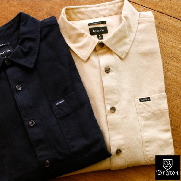 BRIXTON ブリクストン ネルシャツ 無地 ボックス ライトネル