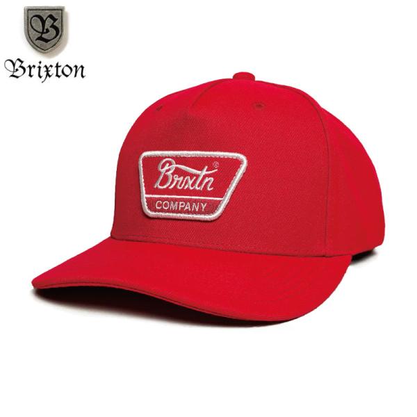 Brixton ブリクストン キャップ トラッカーキャップ LINWOODロゴワッペン 赤 レッド