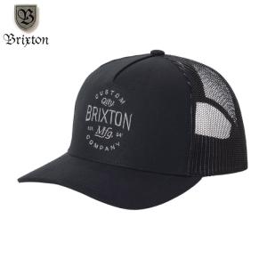 Brixton ブラックキャップ イーグル刺繍 BRIXTON（ブリクストン） キャップ トラッカーキャップ イーグル ロゴ