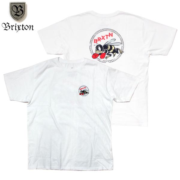 BRIXTON Tシャツ ハチ 蜂プリント 白 ホワイト ブリクストン