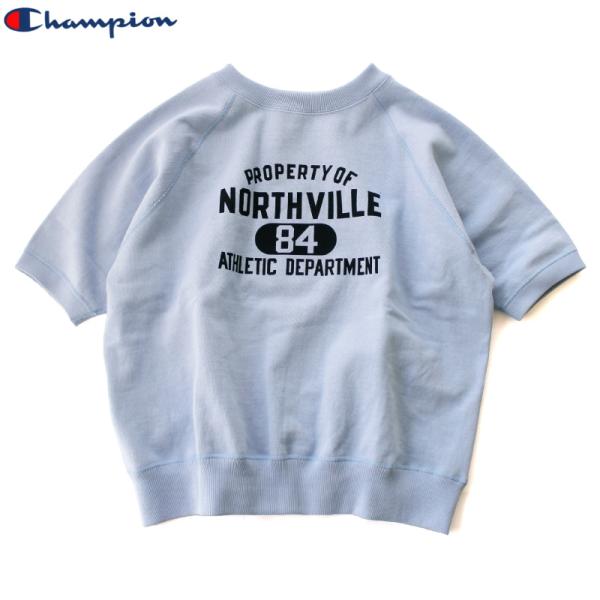 チャンピオン 復刻ヴィンテージ 半袖スウェット ランタグ 丸胴 カレッジプリント Champion ...