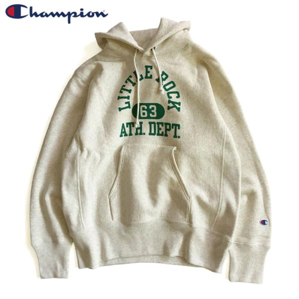Champion チャンピオン 青単タグ リバースウィーブ パーカー プルオーバー カレッジプリント...