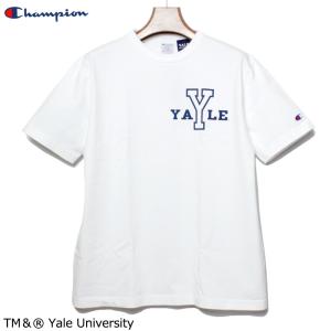 Champion チャンピオン T1011 ティーテンイレブン カレッジプリントTシャツ 染み込み YALE イェール ロゴ ワード USA アメリカ製｜chiki-2