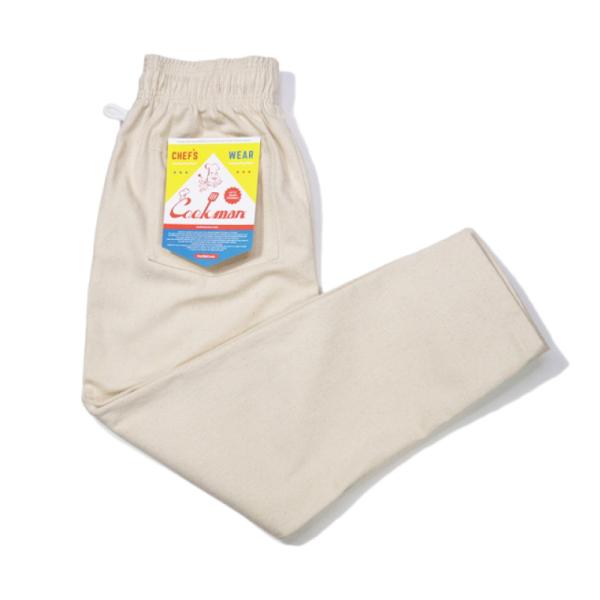 Cookman クックマン オフホワイト オフ白 生成り ナチュラル シェフパンツ ワークパンツ イ...