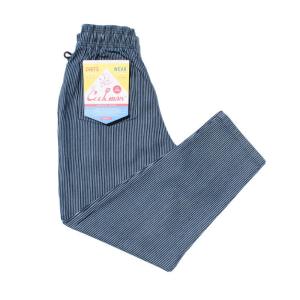 Cookman クックマン シェフパンツ ヒッコリー ストライプ柄 ワークパンツ イージーパンツ