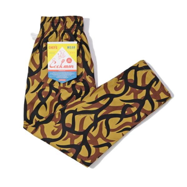 Cookman クックマン シェフパンツ トライバルカモ 迷彩 カモ柄 Tribal Camo イー...