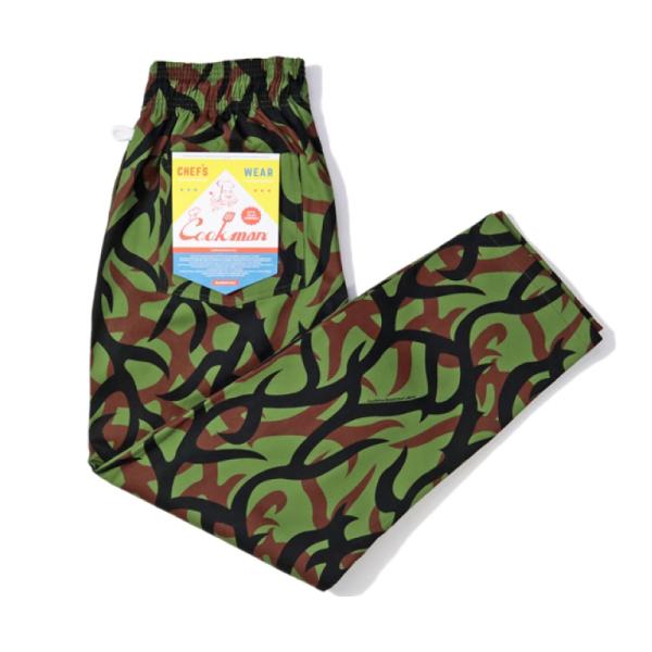 Cookman クックマン シェフパンツ トライバルカモ 迷彩柄 Tribal Camo イージーパ...