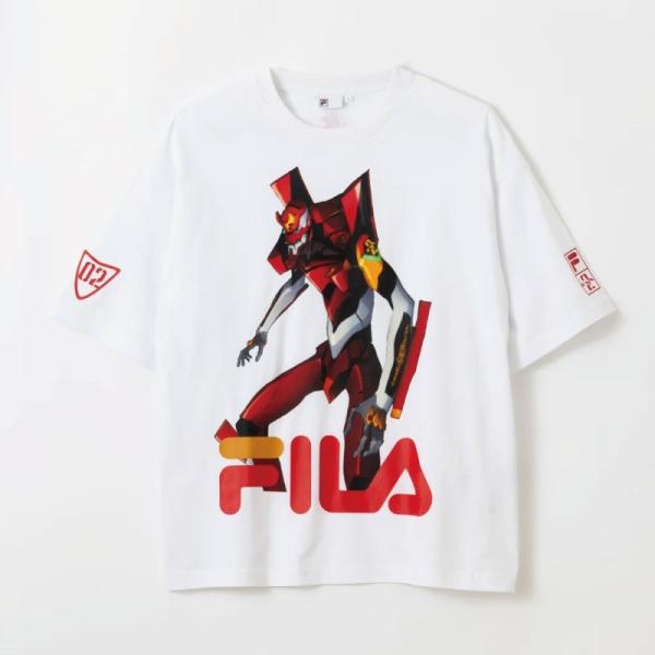 FILA エヴァンゲリオン Tシャツ 弐号機プリント RADIO EVA THE30