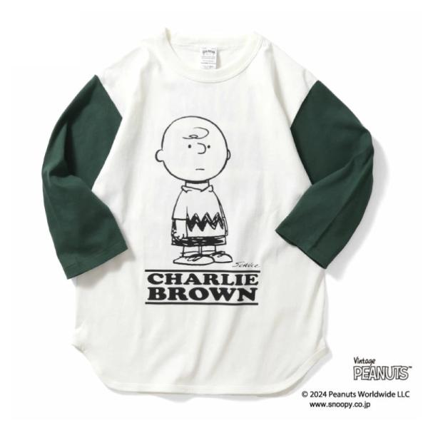 HOUSTON ヒューストン PEANUTS チャーリーブラウン スヌーピー ベースボールTシャツ ...