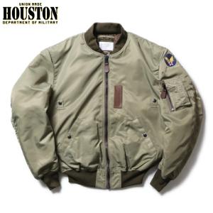 HOUSTON ヒューストン B-15B MOD フライトジャケット 米軍 USAF エアフォース 中綿 ミリタリージャケット オリーブ