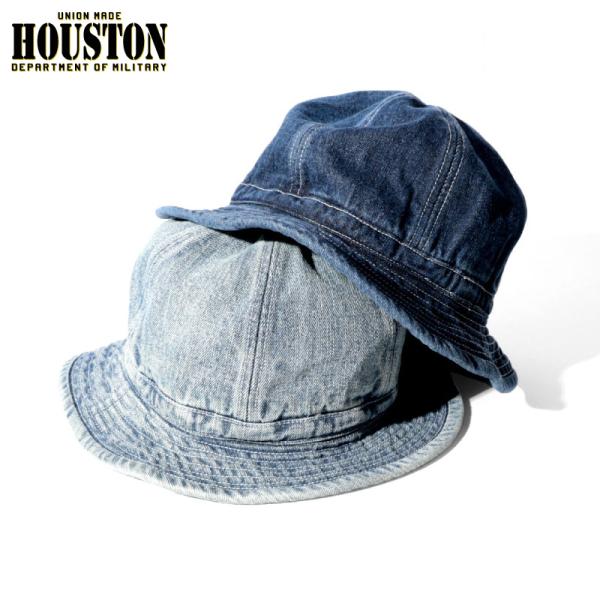 HOUSTON ヒューストン デニムアーミーハット 12oz インディゴ 藍染 ヴィンテージウォッシ...