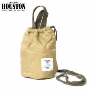 HOUSTON ヒューストン キルティングエフェクトバッグ ミリタリー ポーチ ショルダーバッグ 巾着バッグ｜chiki-2