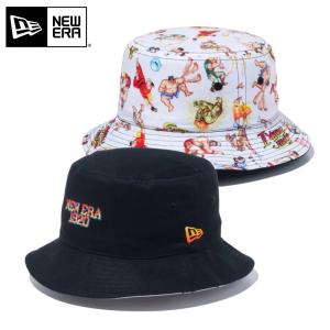 NEWERA ニューエラ バケットハット ストリートファイター Bucket-01 リバーシブル 総柄 オールオーバー｜chiki-2