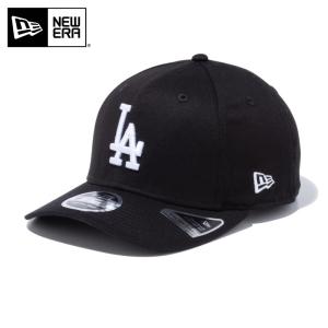 NEWERA ニューエラ キャップ 9FIFTY Stretch ストレッチスナップバック LA ドジャース 黒白｜chiki-2