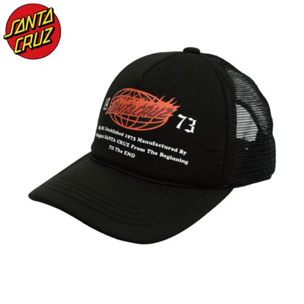 SANTACRUZ サンタクルーズ メッシュキャップ トラッカーキャップ トラッカーハット 黒 ブラ...