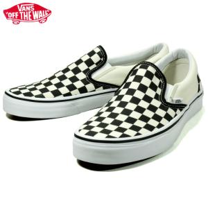 VANS バンズ US企画 スリッポン 白黒 チェッカー柄 チェック柄
