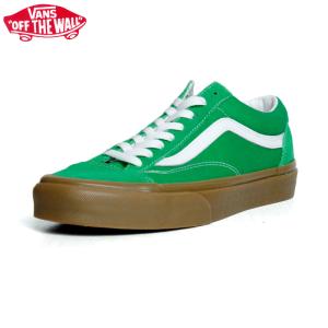 VANS USA企画 バンズ メンズ レディース STYLE36 グリーン ガムソール