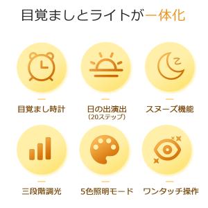 目覚まし時計 デジタル 光る おしゃれ 光目覚...の詳細画像1