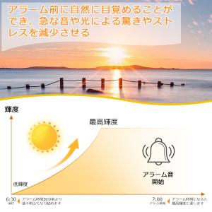 目覚まし時計 デジタル 光る おしゃれ 光目覚...の詳細画像4