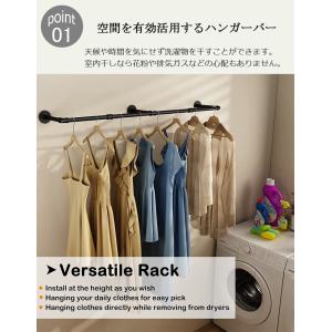 ハンガーバー 吊り下げ 180cm 天井 頑丈...の詳細画像1