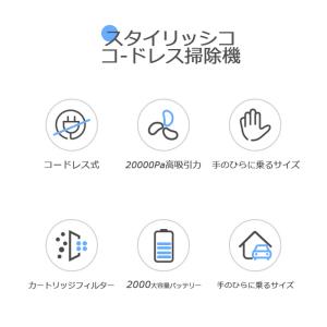 クリーナー コードレス usb充電式 ハンディ...の詳細画像1