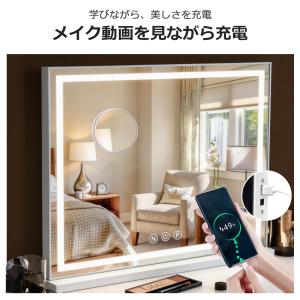 女優ミラー 卓上 led おしゃれ 化粧ミラー...の詳細画像3
