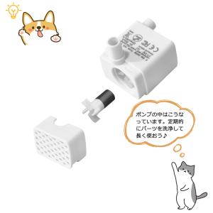 自動給水器 ステンレス製 専用 ポンプ 猫 犬...の詳細画像3