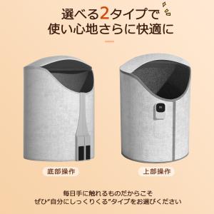 パネルヒーター 足元 ラウンド型 360度発熱...の詳細画像2