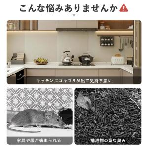 【2点セット】ネズミ駆除 超音波 害虫 効果抜...の詳細画像2