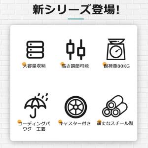リニューアル発売 スチールラック 幅60 キッ...の詳細画像1