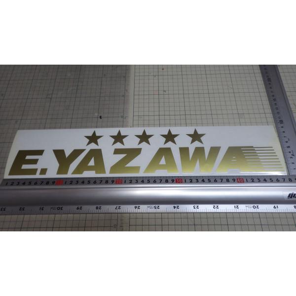 新品 E.YAZAWA カッティングステッカー デコトラ トラック野郎 矢沢 矢沢永吉 街道美学 ジ...