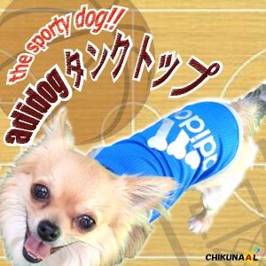 【新入荷】犬の服 犬の服安い  夏 涼しい 通気性 速乾 メッシュ タンクトップ アディドッグ S M L ブルー トイプードル