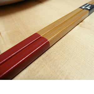 竹製 菜箸 30cm スス竹 角型 赤 茶 ツ...の詳細画像4