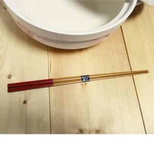 竹製 菜箸 30cm スス竹 角型 赤 茶 ツ...の詳細画像5