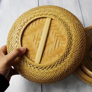 白竹 花六つ目 鉄鉢かご 大 22cm 国産 ...の詳細画像4