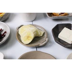 耳付き 豆皿 小皿 グレー 9.5cm バター...の詳細画像1