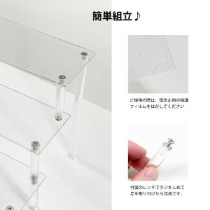 アクリル ひな壇 3段 幅31cm アクリルス...の詳細画像1