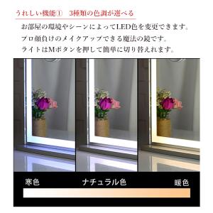 女優ミラー 全周LED 幅57cm 高さ71c...の詳細画像2
