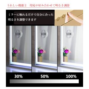 女優ミラー 全周LED 幅57cm 高さ71c...の詳細画像3