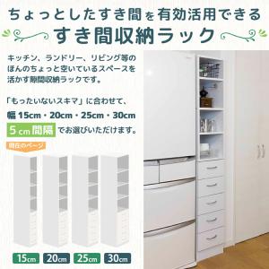 隙間収納ラック 幅15cm オープンタイプ ロシュの詳細画像1