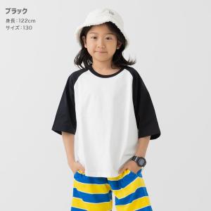 ネコポス送料無料 キッズ Tシャツ 半袖 ラグ...の詳細画像4