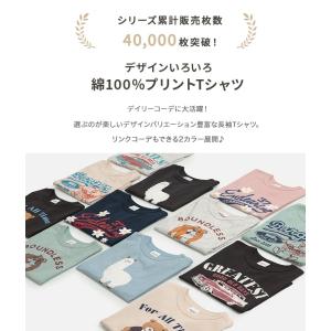 ネコポス送料無料 キッズ 長袖 Tシャツ ロン...の詳細画像1